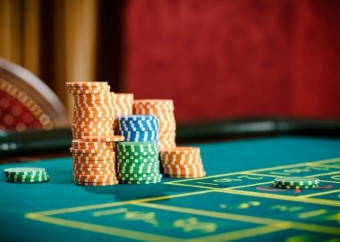 Live casino table with multiple players